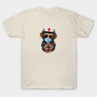 Cute Baby Chimp Nurse T-Shirt